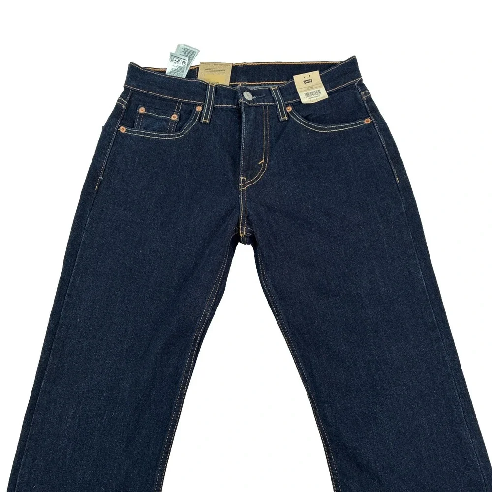 New Mens Levi's 502 Taper Dark Wash Jeans‎ Size 27x32 NWT Irregular